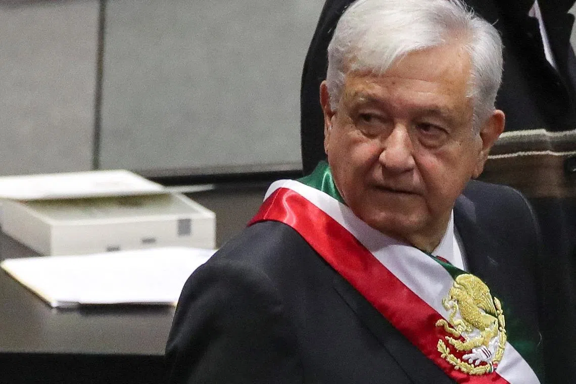 Andres Manuel Lopez Obrador looks on on the day of the swearing-in ceremony of Mexico's President-elect Claudia Sheinbaum at the Congress, in Mexico City, Mexico, October 1, 2024. REUTERS/Henry Romero