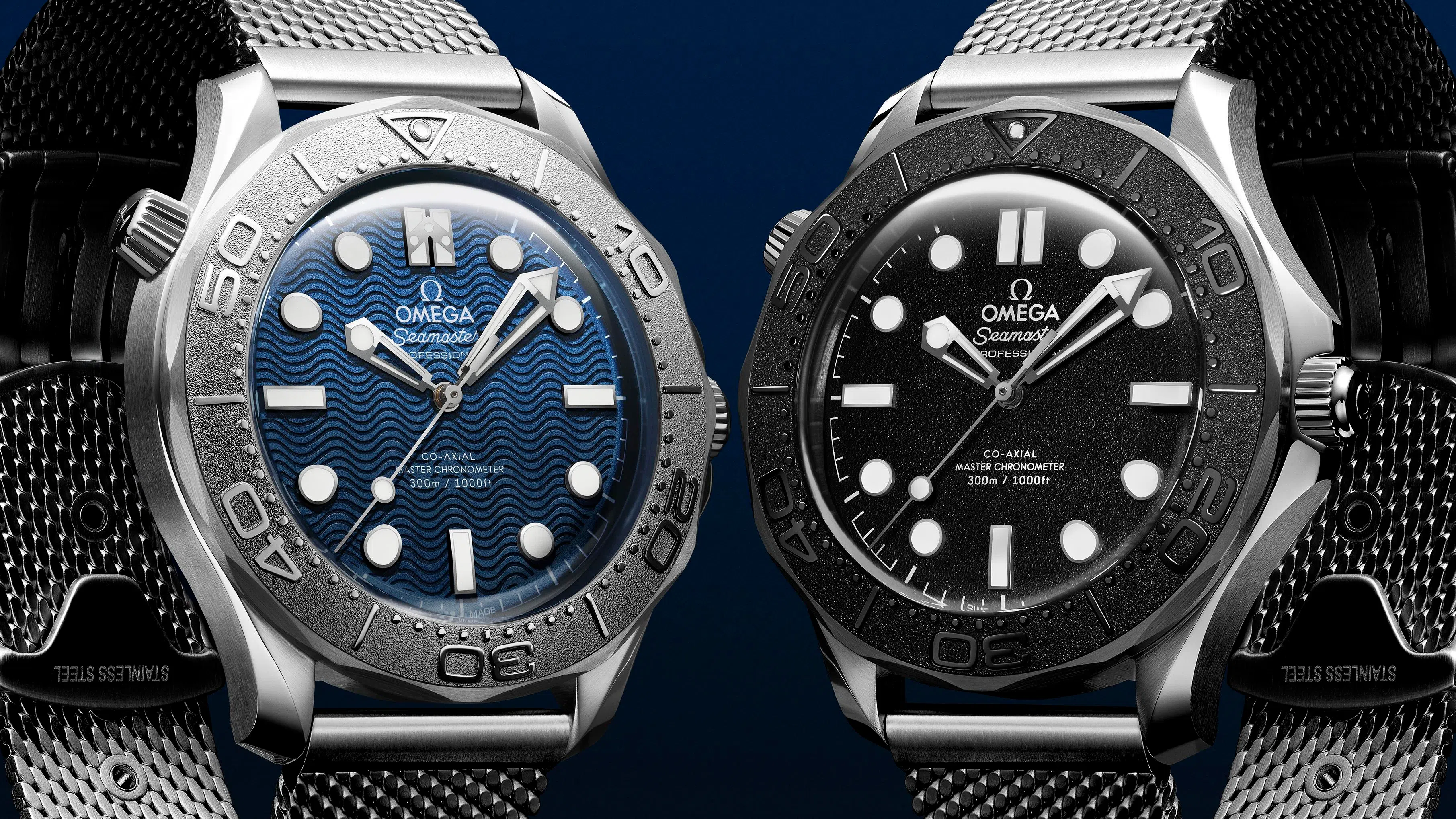 Omega is casting James Bond and his nemesis, Spectre, as rivals in a six-piece Seamaster Diver 300M collection.