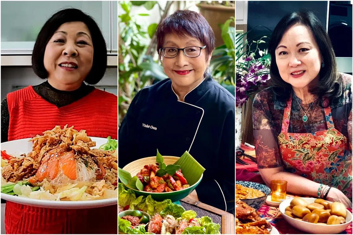(From left) Actress Koh Chieng Mun, cooking doyenne Violet Oon and private dining chef Lynette Seah will be part of Empowering Lives: Food For Good initiative.