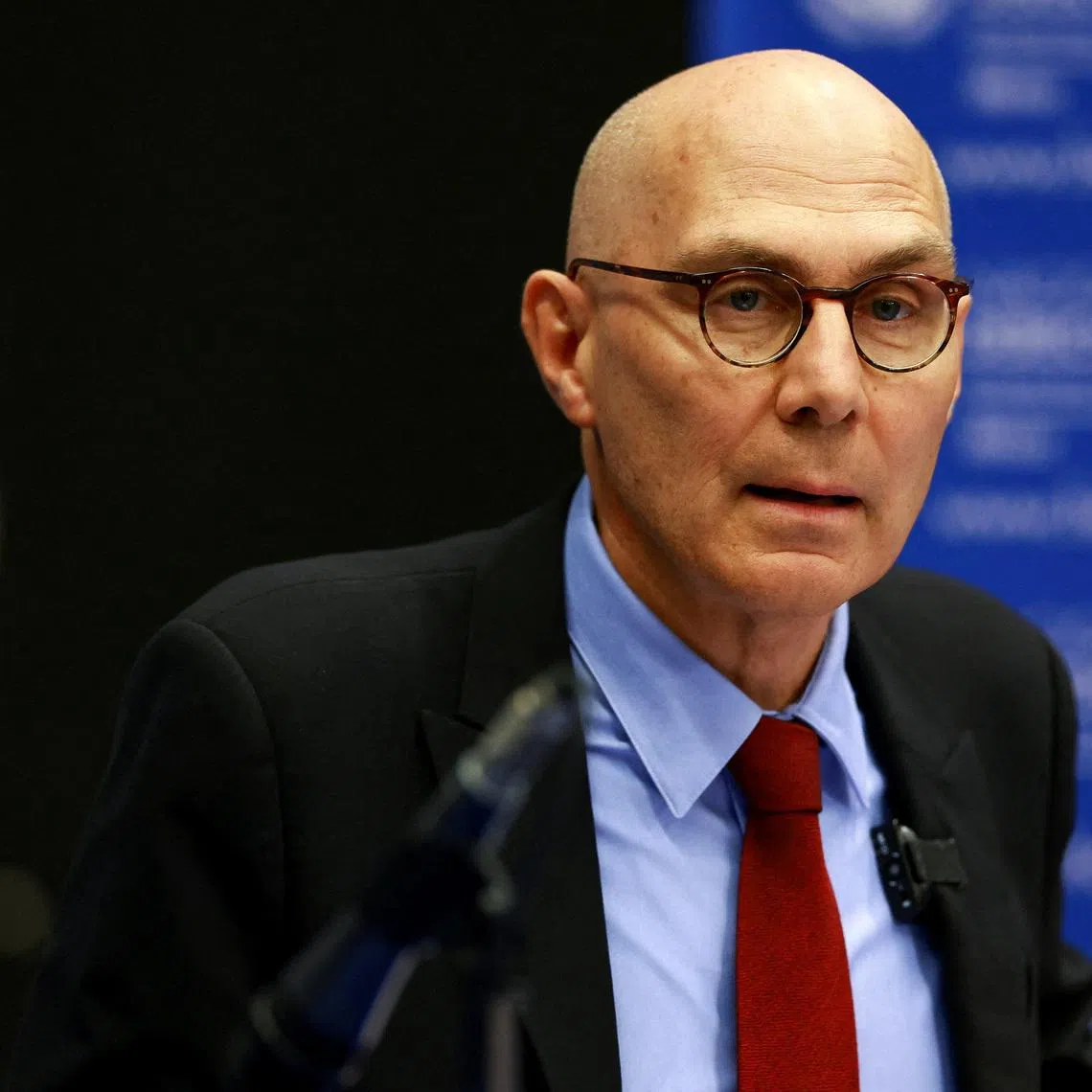 FILE PHOTO: United Nations High Commissioner for Human Rights Volker Turk holds a news conference in Mexico City, Mexico April 22, 2026. REUTERS/Raquel Cunha/File Photo