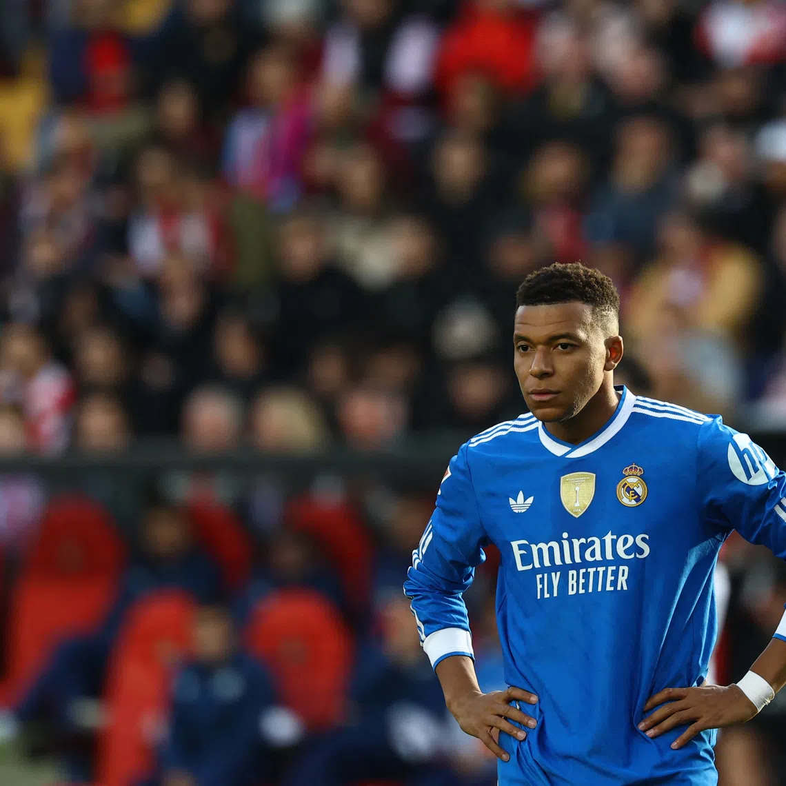 Soccer Football - LaLiga - Rayo Vallecano v Real Madrid - Campo de Futbol de Vallecas, Madrid, Spain - November 9, 2025 Real Madrid's Kylian Mbappe REUTERS/Susana Vera