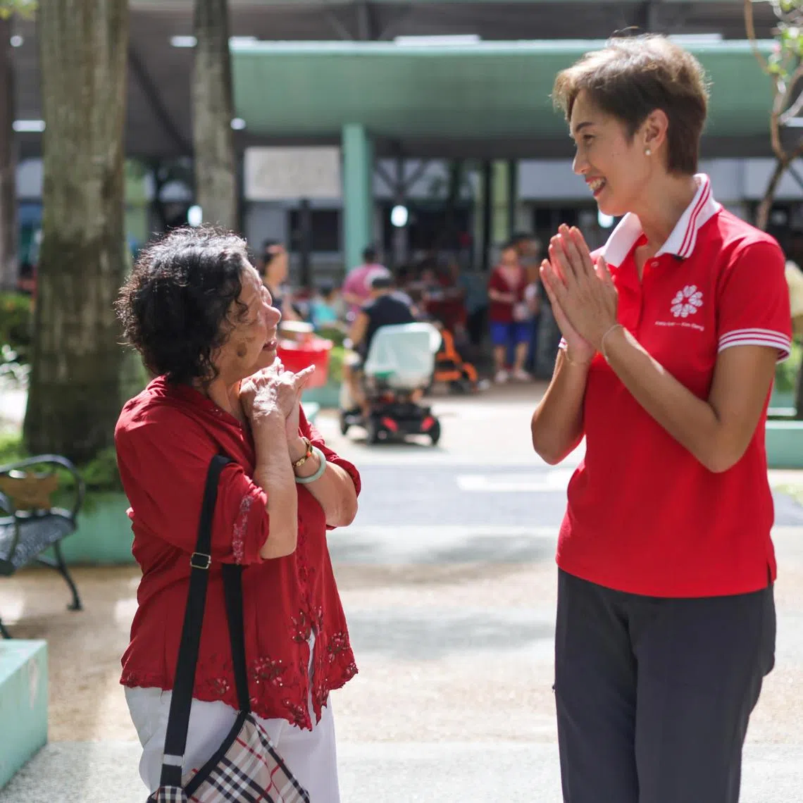 ST20250419_202548700242: Gin Tay/ shge/ Shawn Ho/
Portraits of Minister for Digital Development and Information Josephine Teo photographed during the SG60 Neighbourhood Party at Blk 42A Beo Crescent, on April 19, 2025.