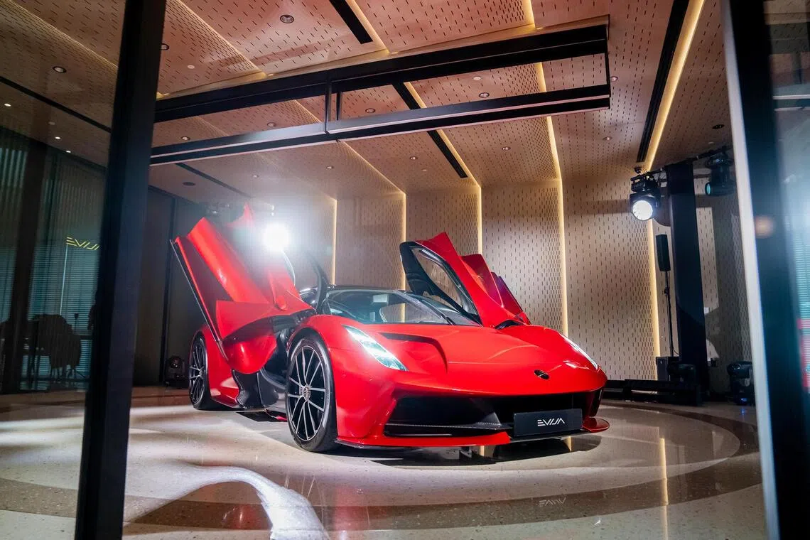 The Lotus Evija is in Singapore for its Asia Tour after its stop in Vietnam.