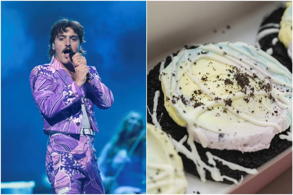 Mystical Magical (2025) was the inspiration for the cookie thanks to the lyric “you can feel like moonbeam ice cream, taking off your blue jeans”.