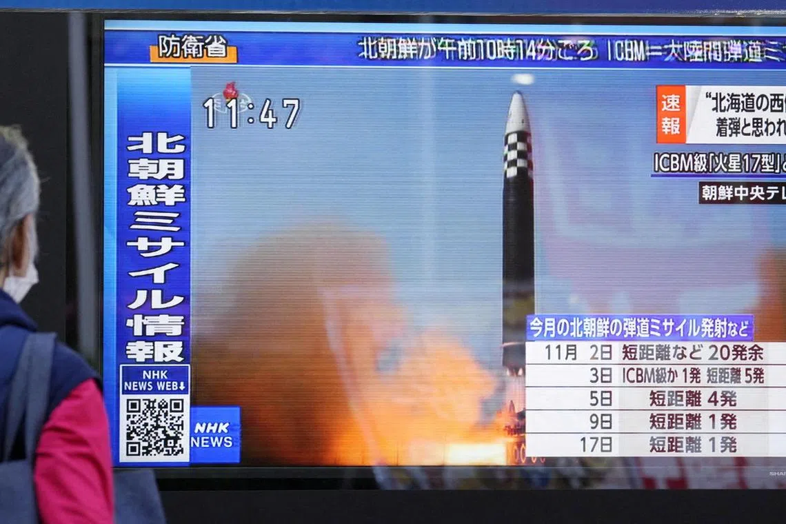 Pyongyang has conducted an unprecedented wave of weapons tests this year. 