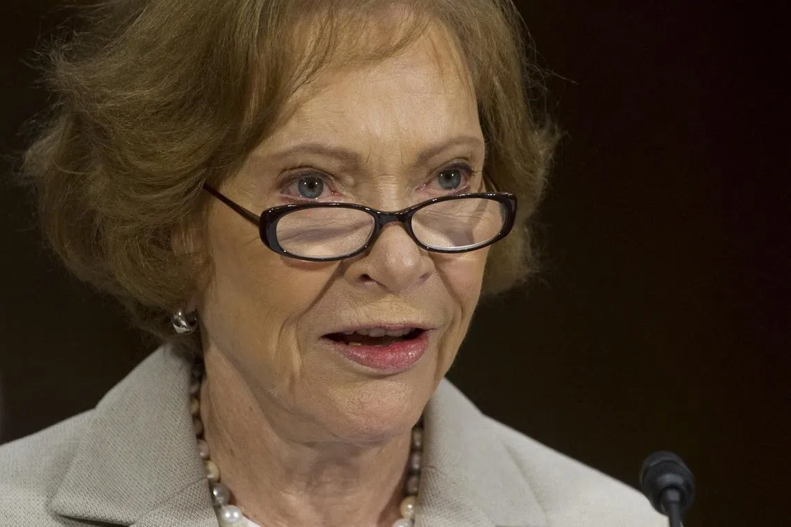 Mrs Carter was diagnosed with dementia in May, according to the Carter Center.