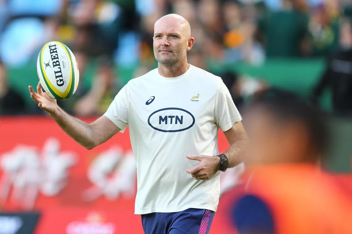 South Africa coach Jacques Nienaber will leave his job at the end of the 2023 Rugby World Cup. 
