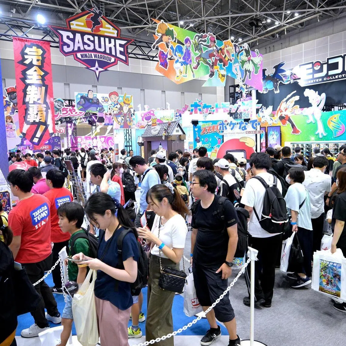 The International Tokyo Toy Show, an annual four-day event held from Aug 28 to 31 with the first two days for business stakeholders and the other two for members of the public, draws a bustling crowd eager to check out new toy releases.
