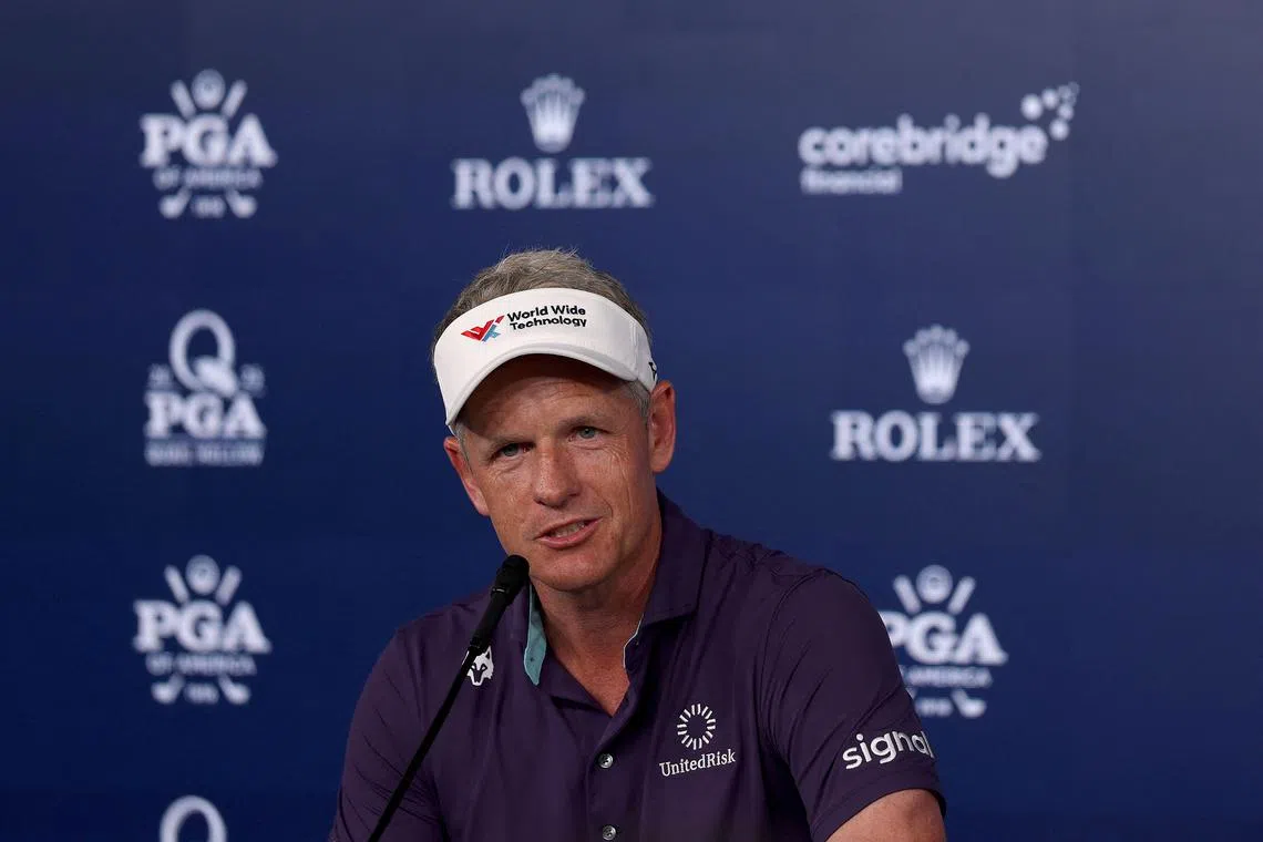 England's Luke Donald was speaking to reporters on May 14, ahead of his start in this week's PGA Championship.