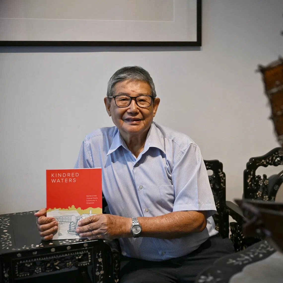 Mr Thio Boon Chin, 82, former coolie and retired taxi driver at Chin Kang Huay Kuan, on Dec 19, 2025.