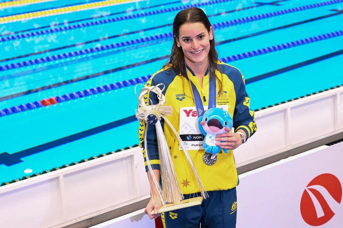 Australia's Kaylee McKeown was the best female swimmer at the World Championships in Fukuoka.