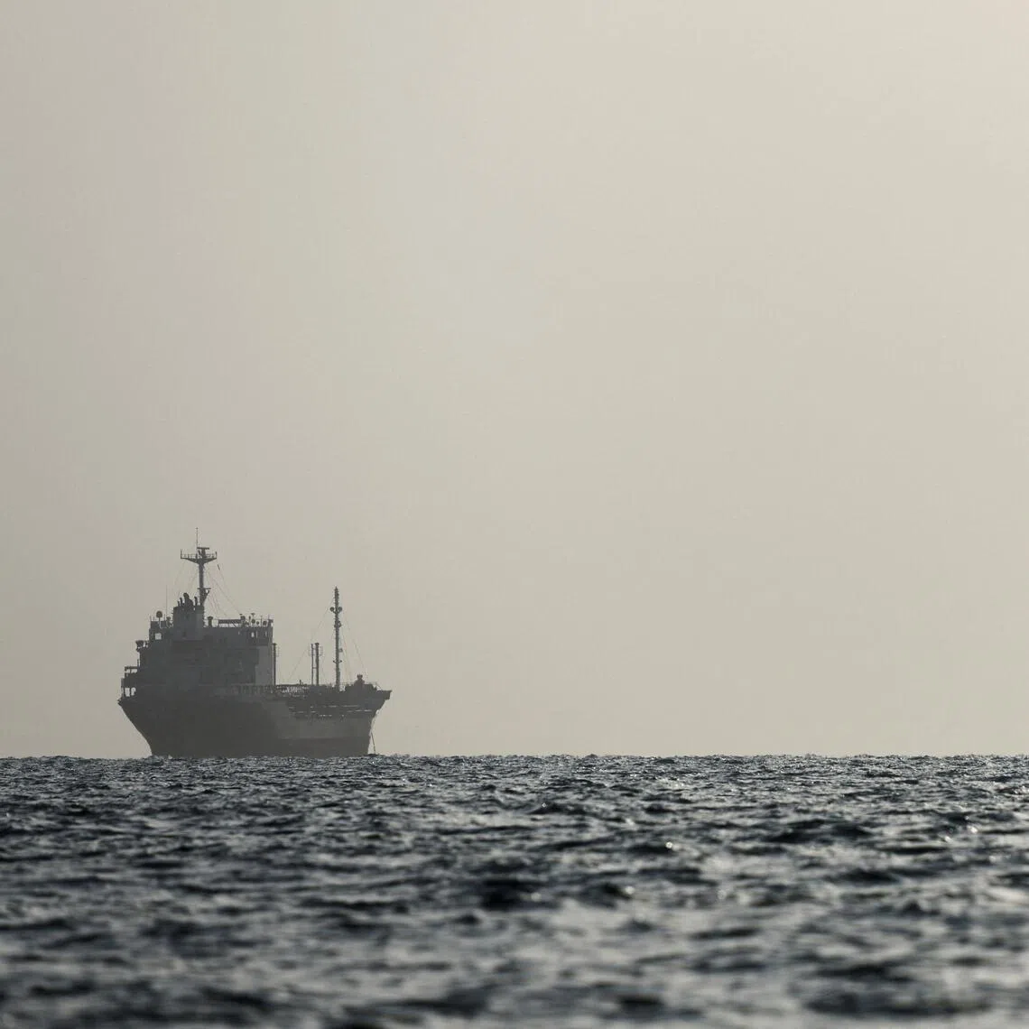 Vessels in the Strait of Hormuz are visible near the beach of Bandar Abbas, Iran, on Aug 27.