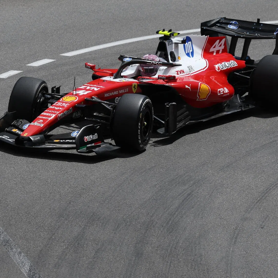 Formula One F1 - Monaco Grand Prix - Circuit de Monaco, Monaco - June 5, 2026 Ferrari's Lewis Hamilton during practice REUTERS/Yves Herman