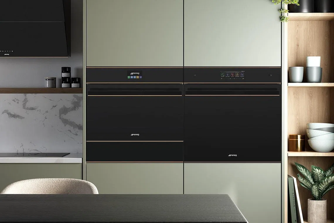 Smeg has introduced a new range of multi-functional ovens (right). 