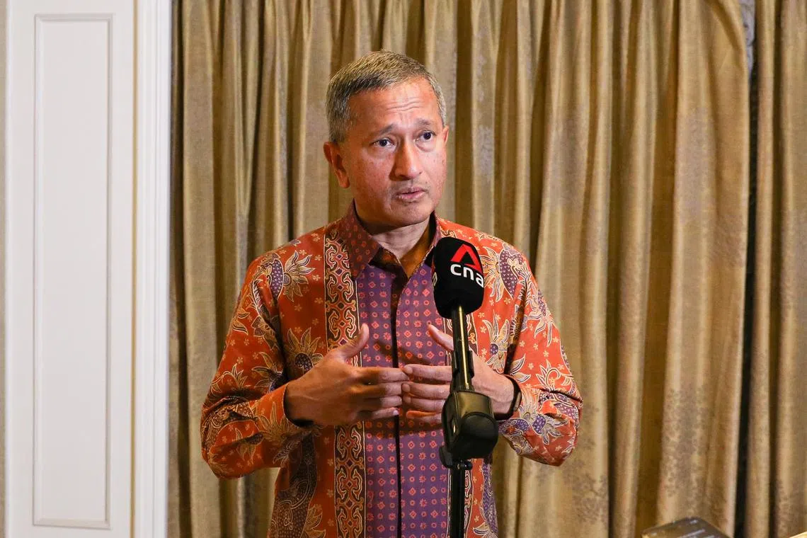 Foreign Minister Vivian Balakrishnan said South-east Asia "is not about choosing sides".