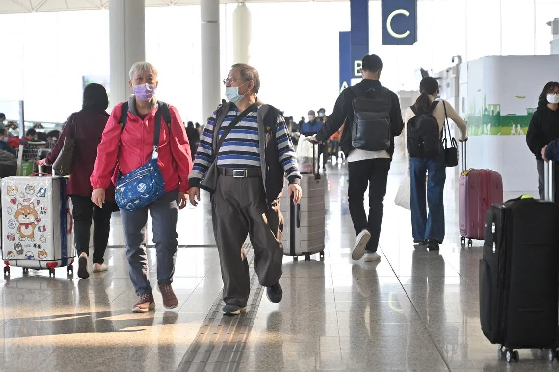 Chinese tourists will no longer need to quarantine on return home starting Jan 8, 2022.