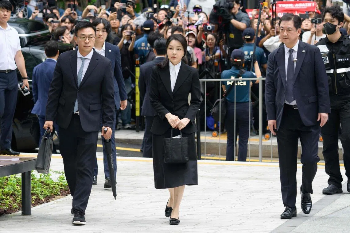 Kim Keon Hee is the wife of ex-President Yoon Suk Yeol who was ousted from office in 2025.