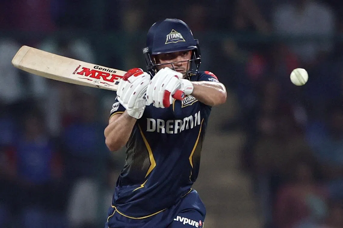 Cricket - Indian Premier League - IPL - Delhi Capitals v Gujarat Titans - Arun Jaitley Stadium, New Delhi, India - May 18, 2025 Gujarat Titans' Shubman Gill in action REUTERS/Anushree Fadnavis