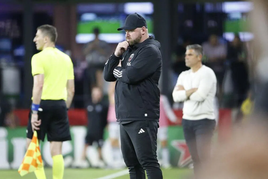 Sep 9, 2023; Washington, District of Columbia, USA; D.C. United head coach Wayne Rooney looks on from the sidelines during the second half against San Jose Earthquakes at Audi Field. Mandatory Credit: Amber Searls-USA TODAY Sports/File Photo