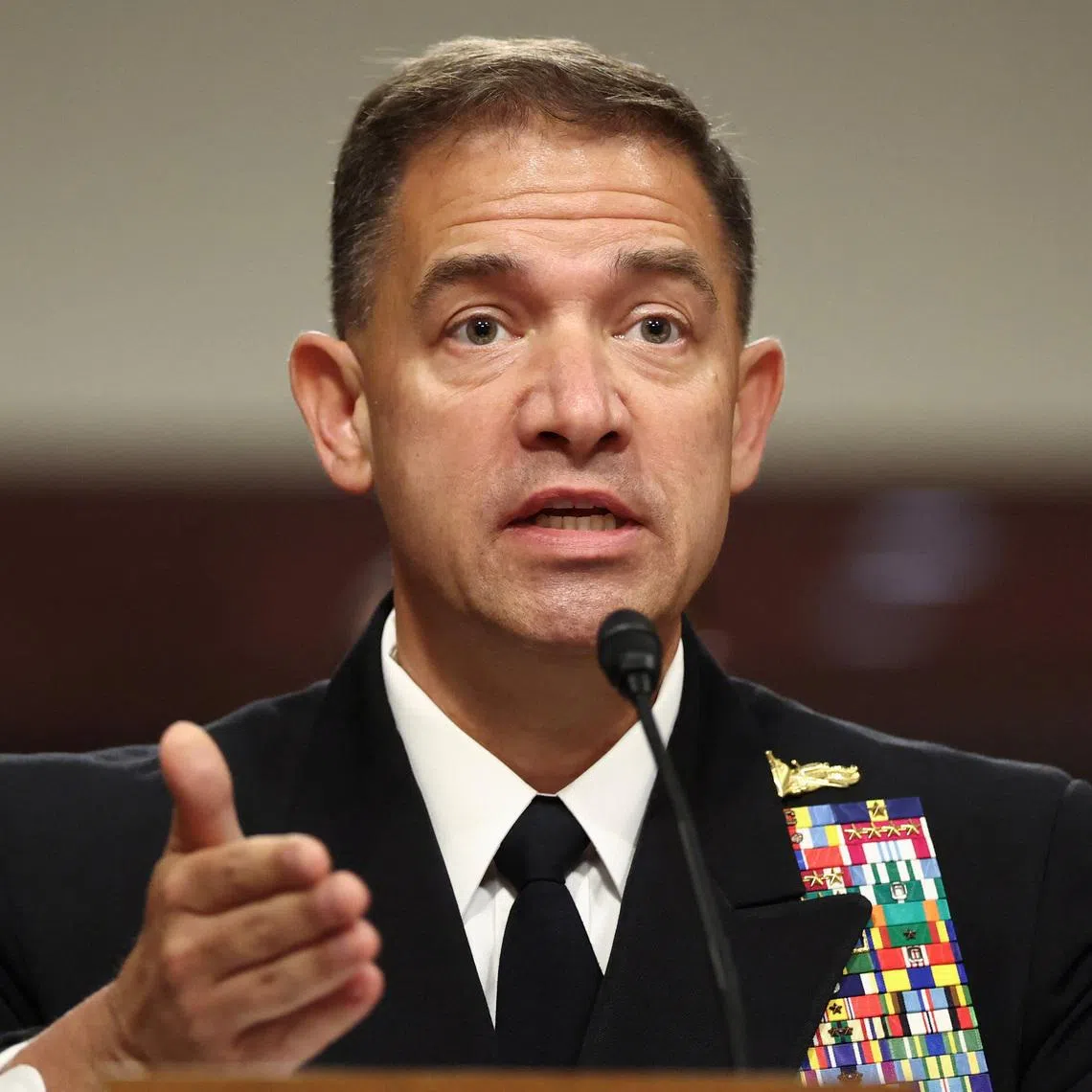 US Central Commander Admiral Brad Cooper said Iran was benefiting from being able to see the success or failure of its strikes in near real-time by searching news reports or online posts by journalists.