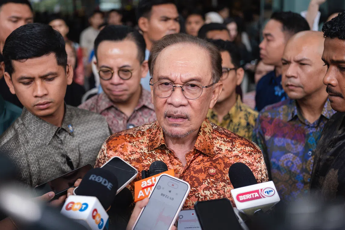 Prime Minister Anwar Ibrahim toned down his stance during a doorstop interview after officiating the TikTok Shop Summit Malaysia on Aug 20.
