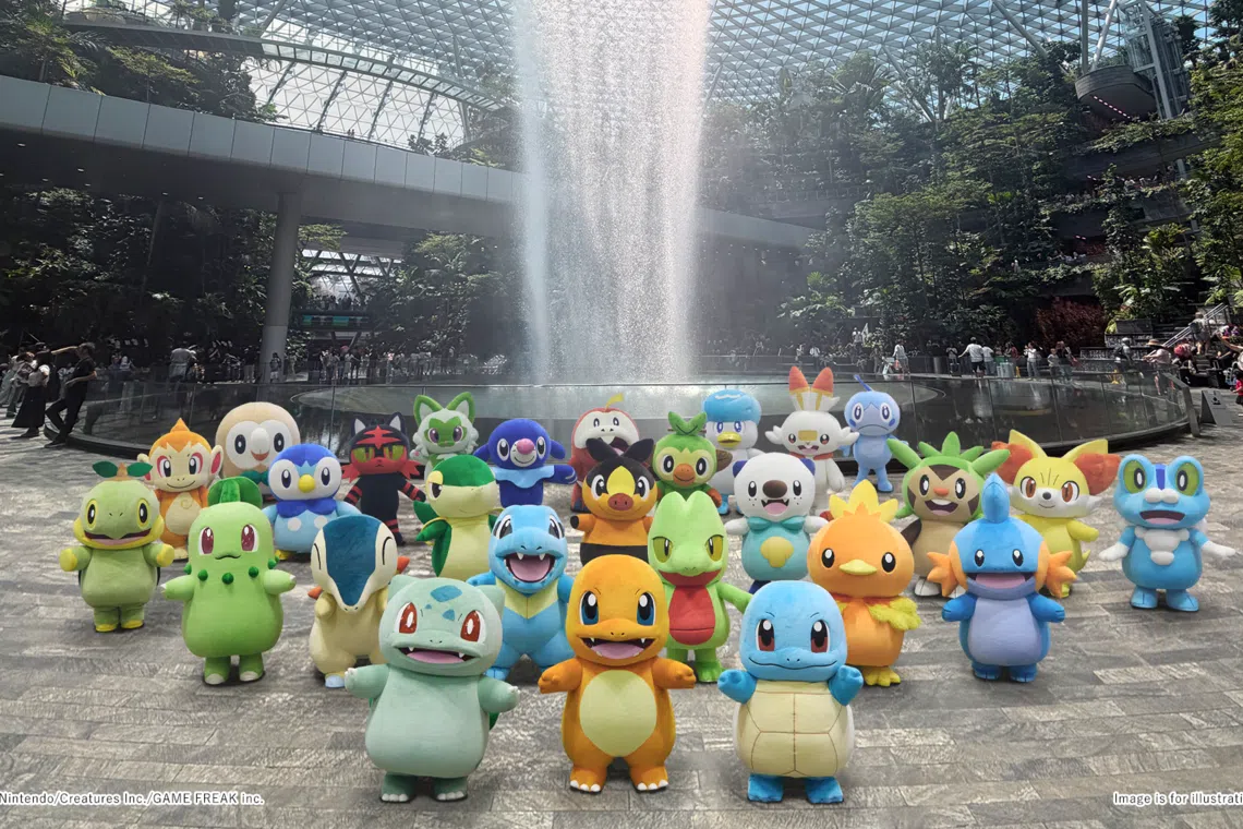 A special parade featuring all 27 starter Pokemon will take place at the Jewel Forest Valley from Nov 7 to 8.