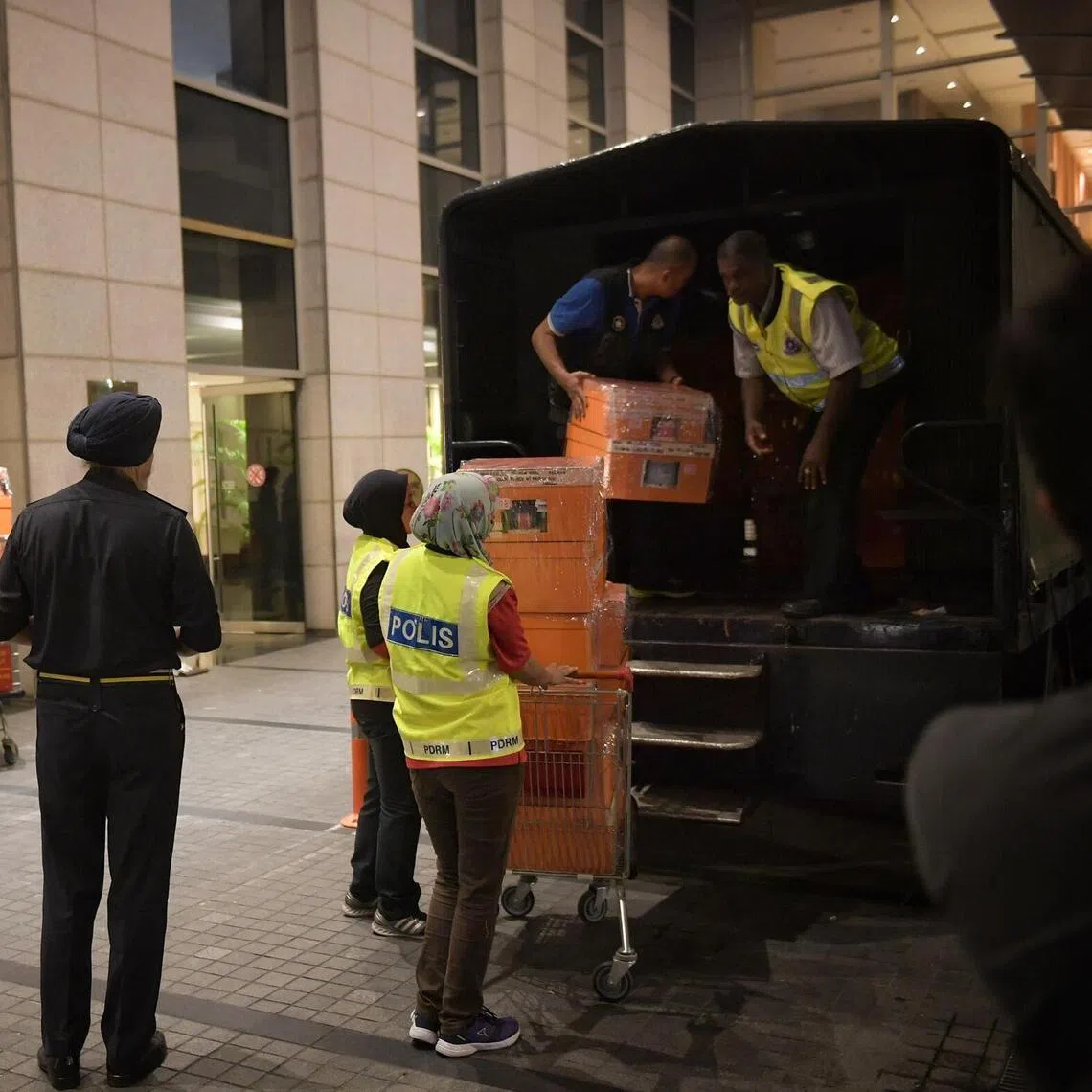 Police found 71 luggage bags, a plastic box and more than 200 boxes in the unit at Pavilion Residences in 2018, the court heard.