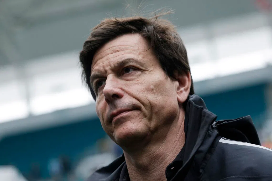 Formula One F1 - Miami Grand Prix - Miami International Autodrome, Miami, Florida, United States - May 3, 2026 Mercedes team principal Toto Wolff in the paddock ahead of the grand prix REUTERS/Brian Snyder