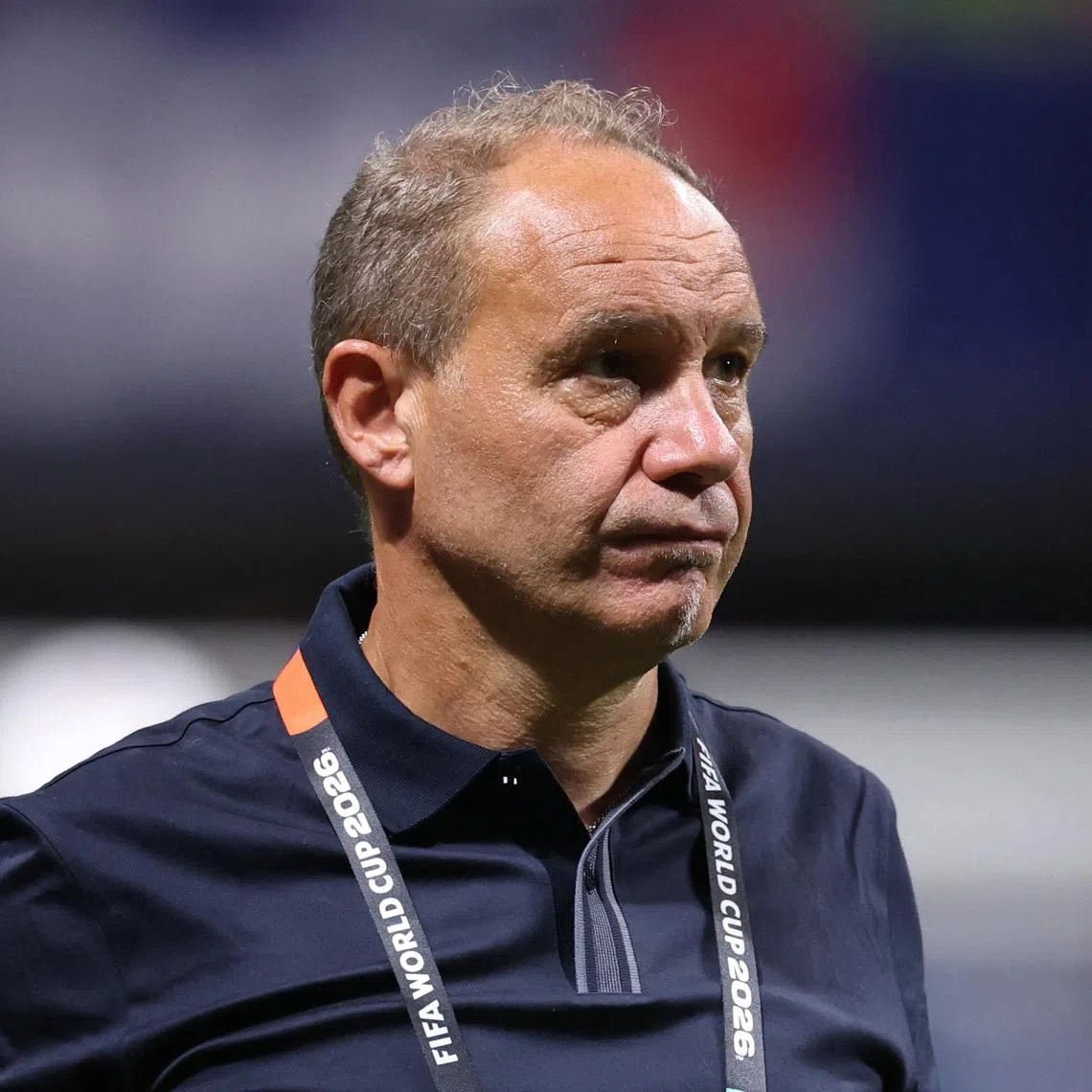 Soccer Football - FIFA World Cup 2026 - Group C - Morocco v Haiti - Atlanta Stadium, Atlanta, Georgia, U.S. - June 24, 2026 Haiti coach Sebastien Migne looks dejected after the match IMAGN IMAGES via Reuters/Brett Davis