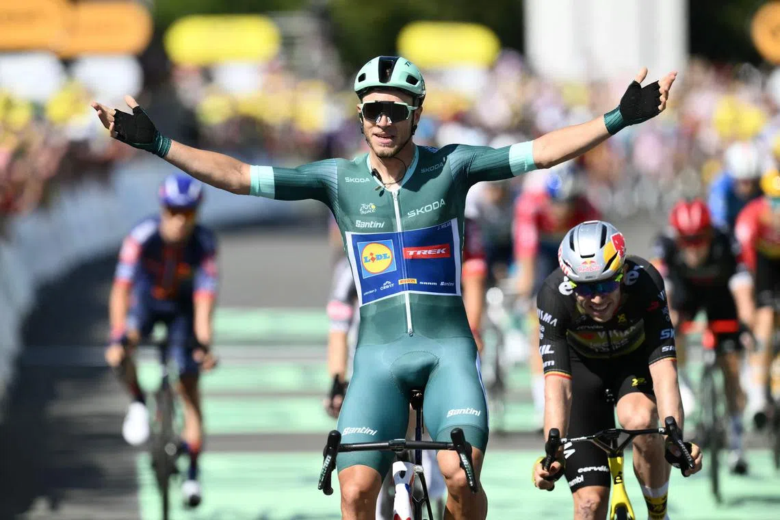 Italy's Tour de France green jersey winner Jonathan Milan is set to race Belgium's Jasper Philipsen at the Nov 1-2 Tour de France EFGH Singapore Criterium.
