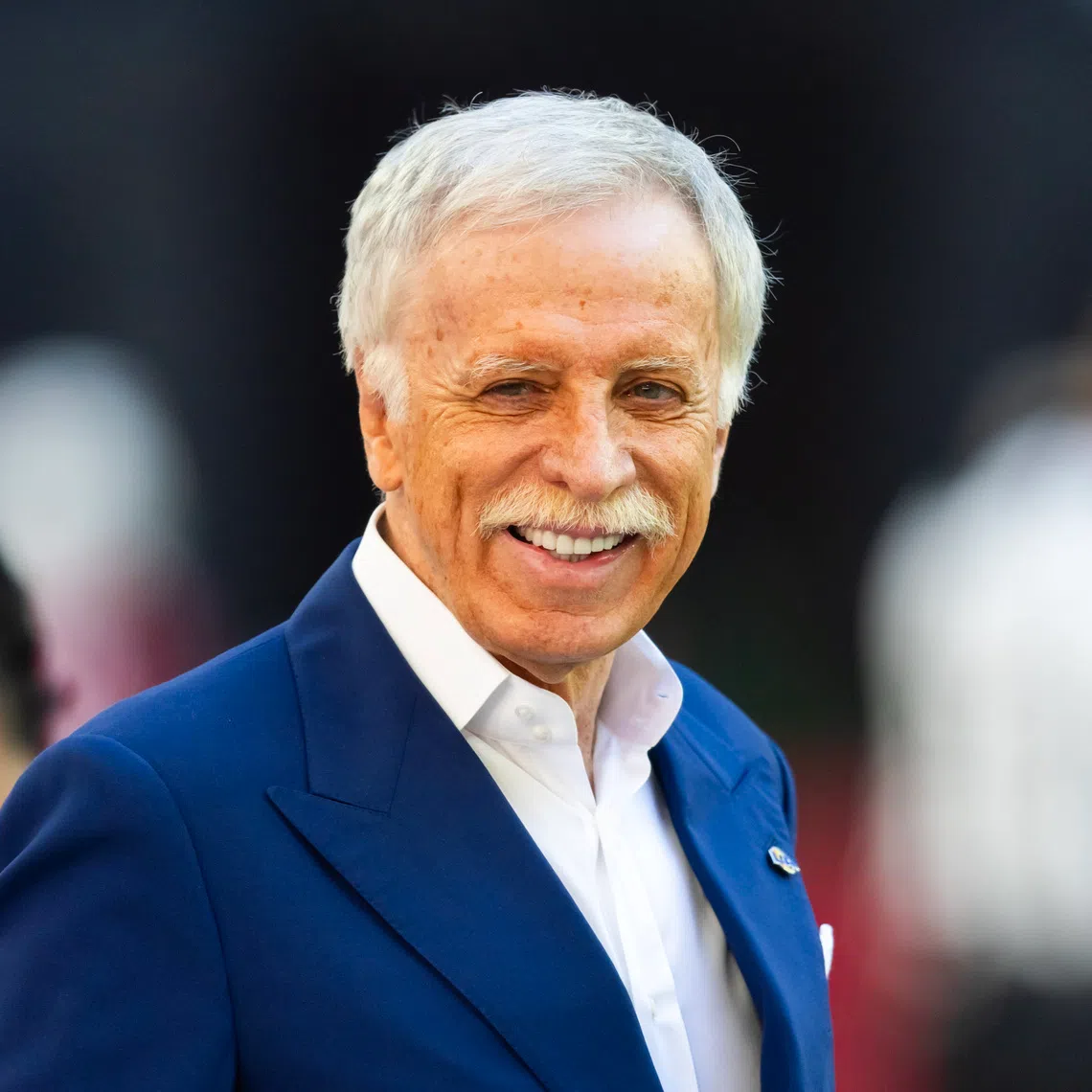 Dec 7, 2025; Glendale, Arizona, USA; Los Angeles Rams  owner Stan Kroenke in attendance against the Arizona Cardinals at State Farm Stadium. Mandatory Credit: Mark J. Rebilas-Imagn Images