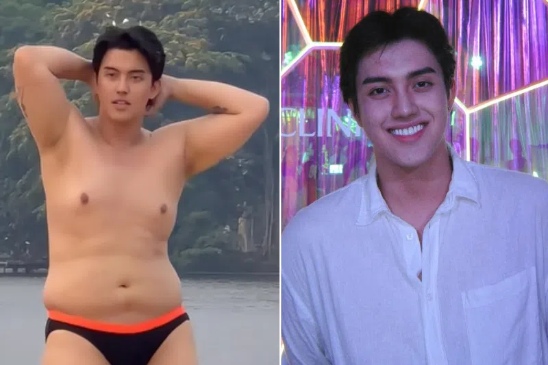 Mr Richard Jermaine "RJ" Perkins, 21, has gone viral for showing off during a provincial pageant a body that turns the standards for male beauty on its head.