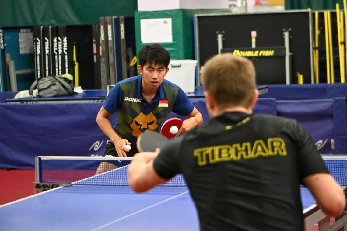 Singapore's table tennis players such as Koen Pang (above) can play in a maximum of two individual events at the Cambodia SEA Games, following tweaks by the organisers. 