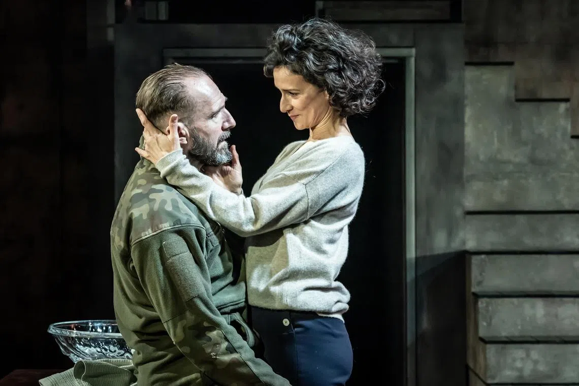 L-R Ralph Fiennes, Indira Varma in  Macbeth: Ralph Fiennes & Indira Varma

source: The Projector
credit: Marc Brenner