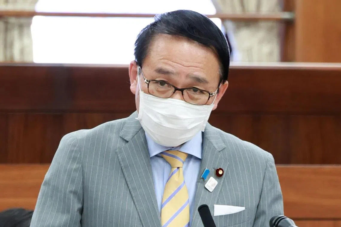 Mr Yasuhiro Hanashi has come under widespread criticism over comments about his duties, specifically signing off on executions.