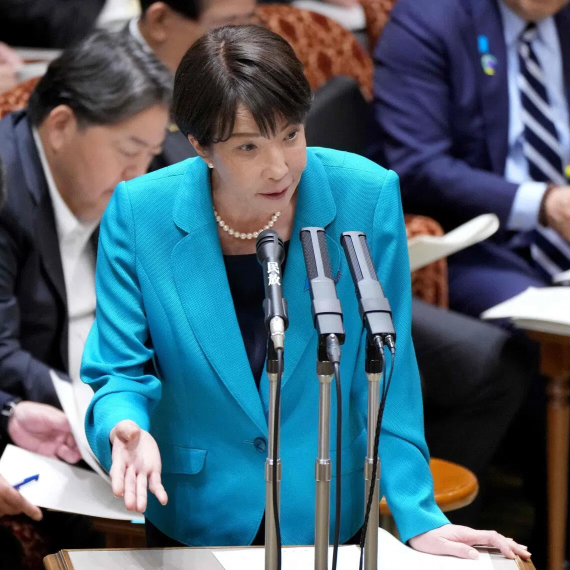 Takaichi’s Cabinet disapproval rate also rose 1.1 points to 27.9 per cent during the two-day survey from June 20.
