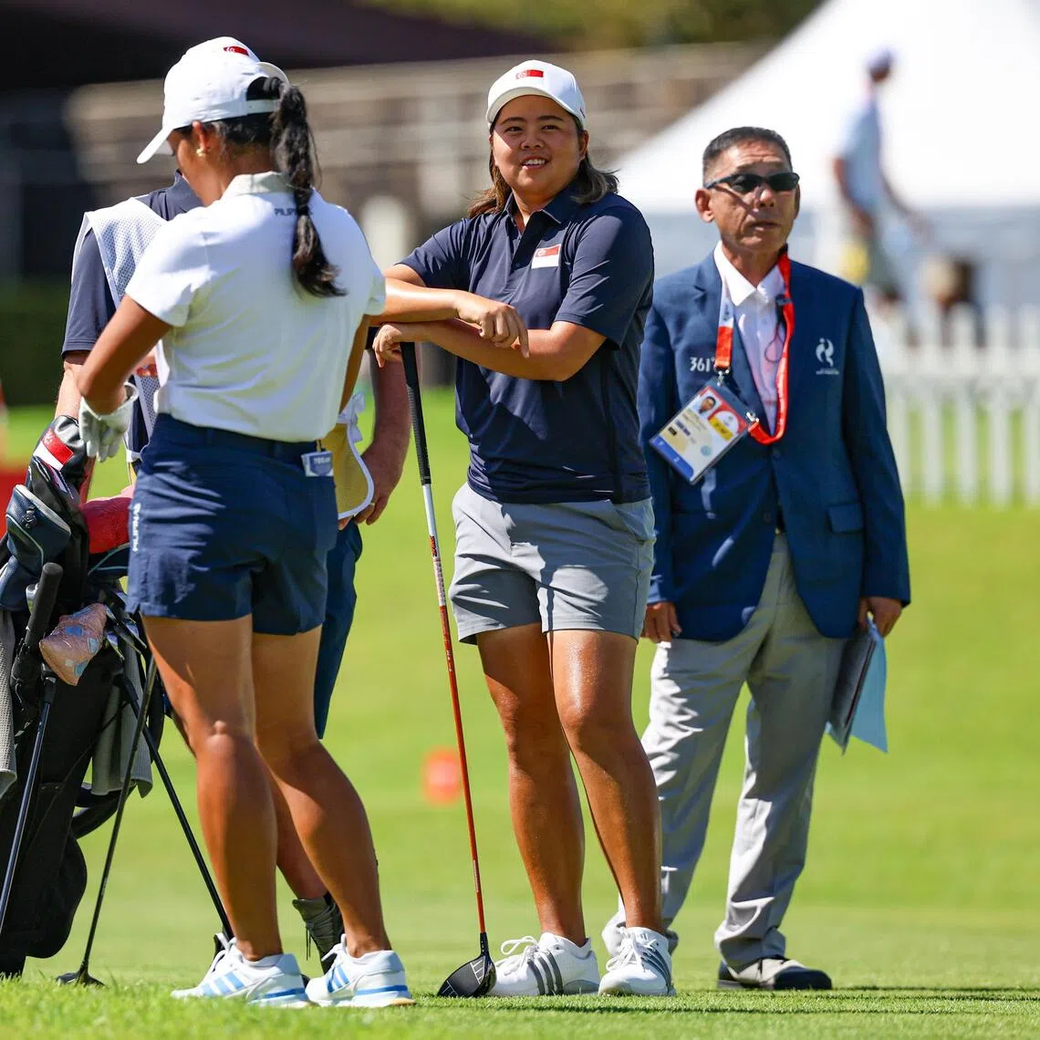 Singapore’s Shannon Tan led in the first two rounds but slipped to second after the third round of the Asian Games golf women’s individual event.