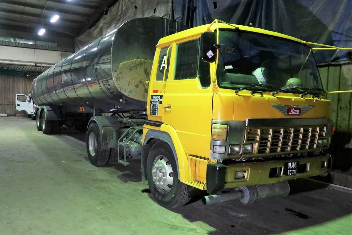 The prime mover with a fuel bowser in an industrial unit in Sungei Kadut Street 1.