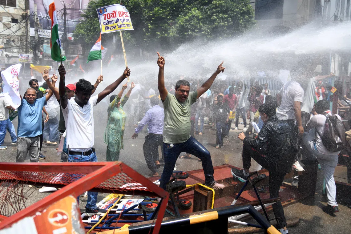 India has seen a rise in demonstrations over wrongdoing in tests since weeks-long youth protests led by the Cockroach Janta Party forced the federal education minister’s resignation in July.