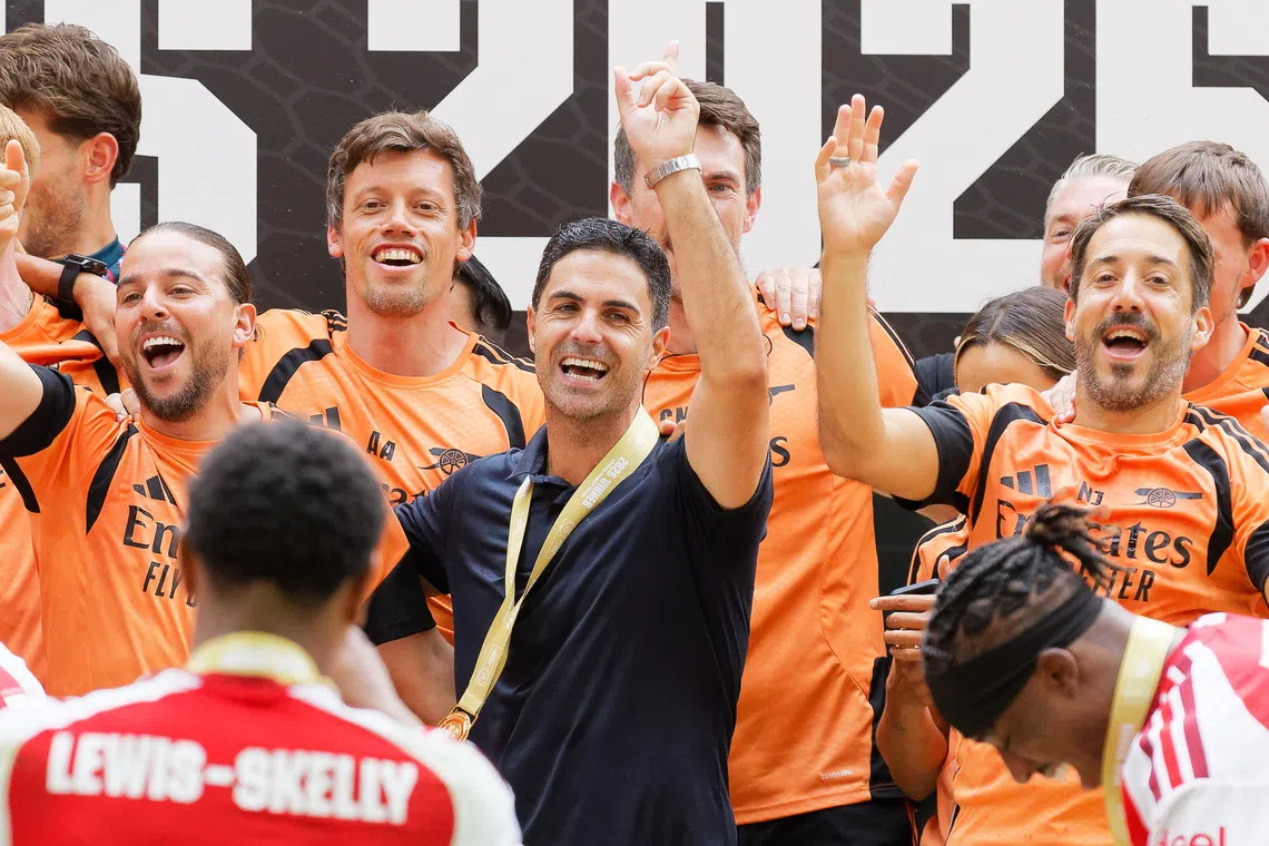 Mikel Arteta and his Arsenal team will also be aiming for Champions League glory this season.