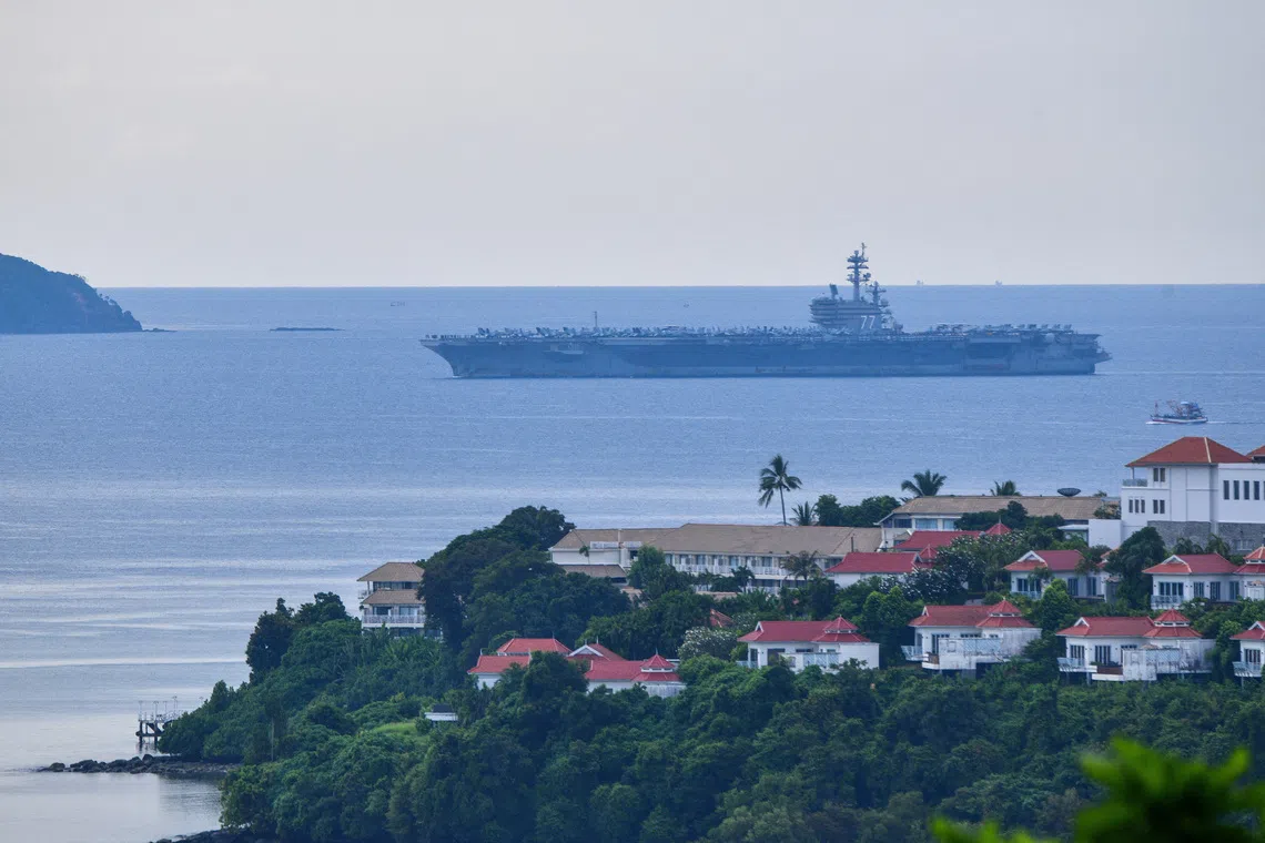 US carrier George H.W. Bush visits Thailand after Middle East deployment