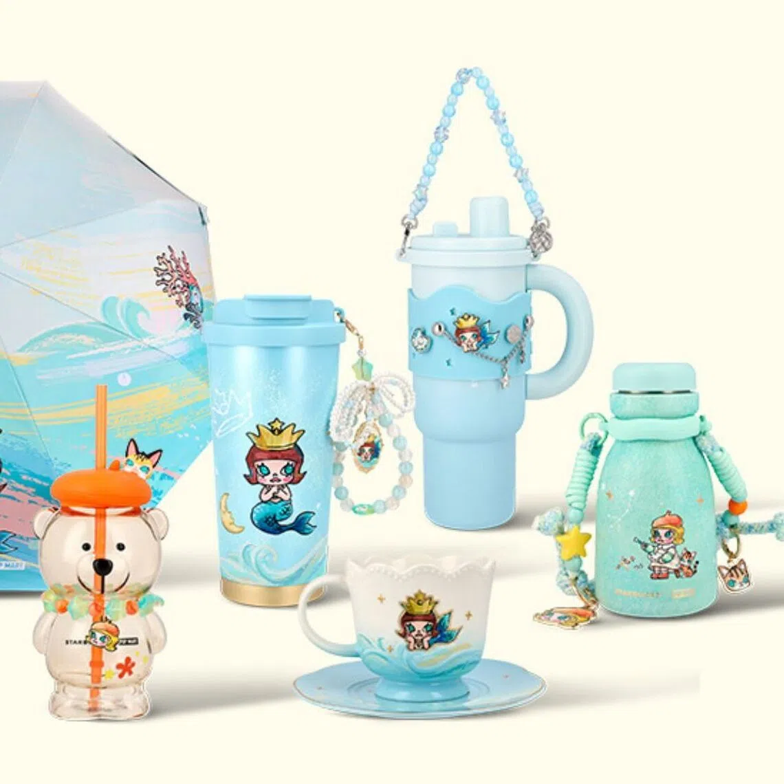 The limited-edition items featuring Molly’s signature pout and oversized head will be available from Aug 3, 10am, across local Starbucks outlets and the Starbucks online store.