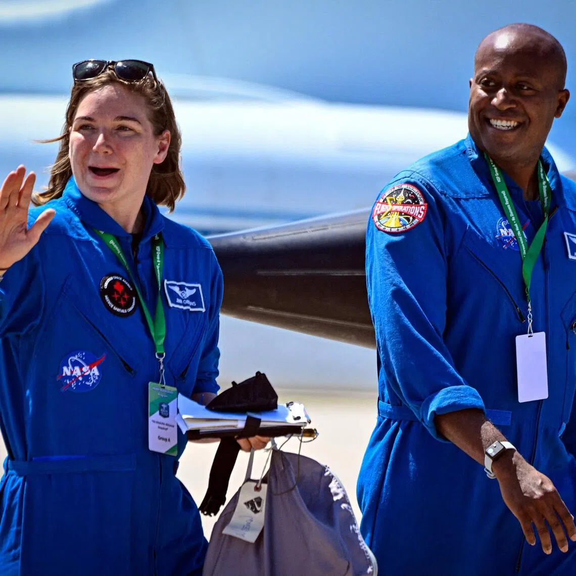 Canadian Space Agency astronaut Jenni Gibbons (left), was the backup astronaut for the Artemis II mission. 