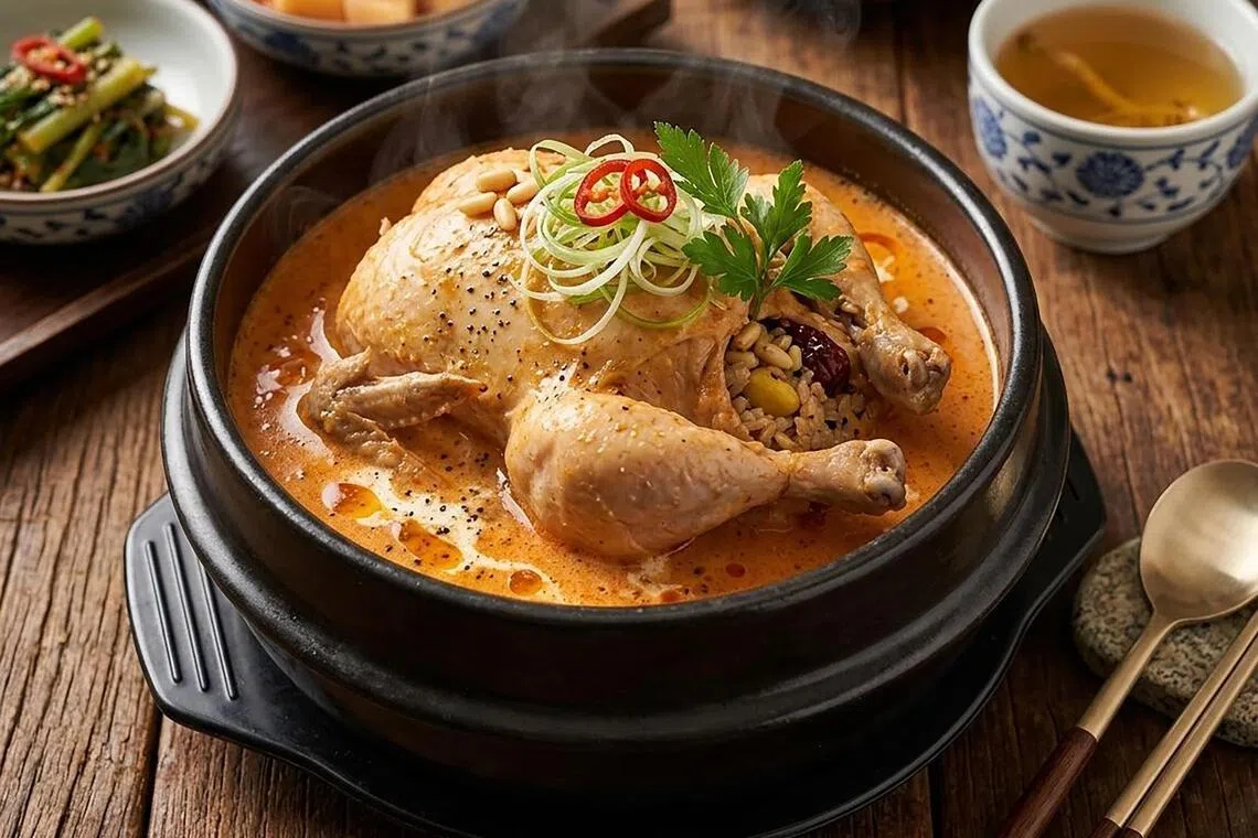 Korea Culture’s Korean Rose samgyetang.