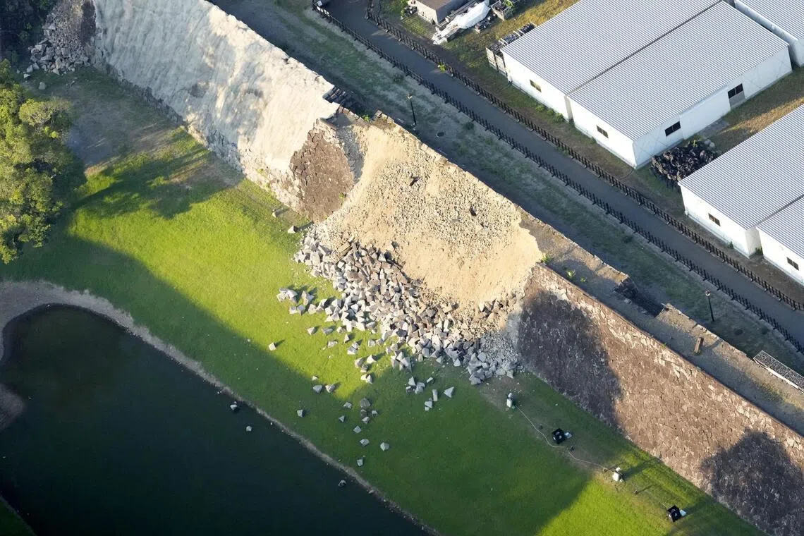 Japan’s famed Kumamoto Castle damaged in powerful earthquake