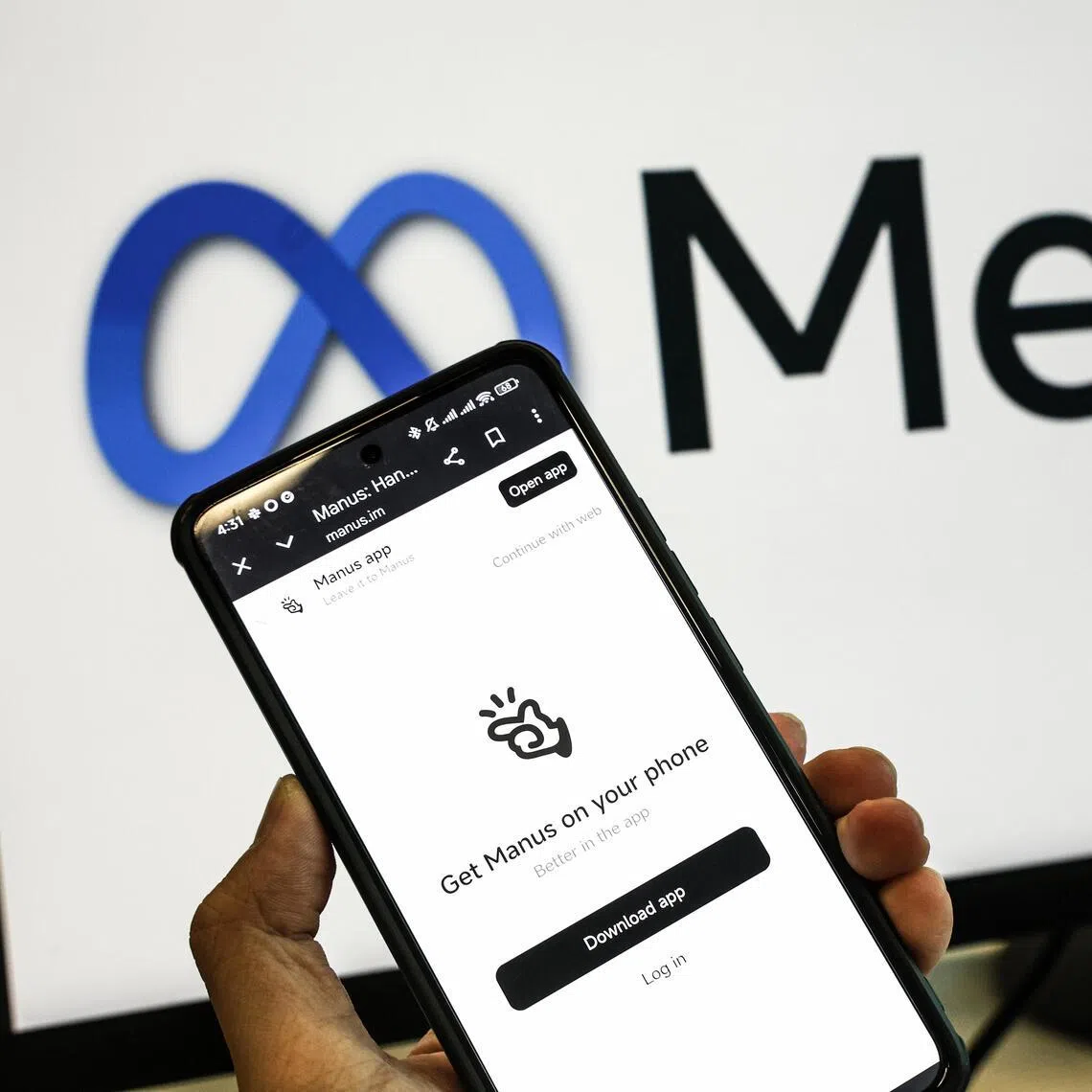 由中国团队创办，总部落地新加坡的人工智能（AI）起步公司Manus，即将被脸书母公司Meta收购。（示意图）