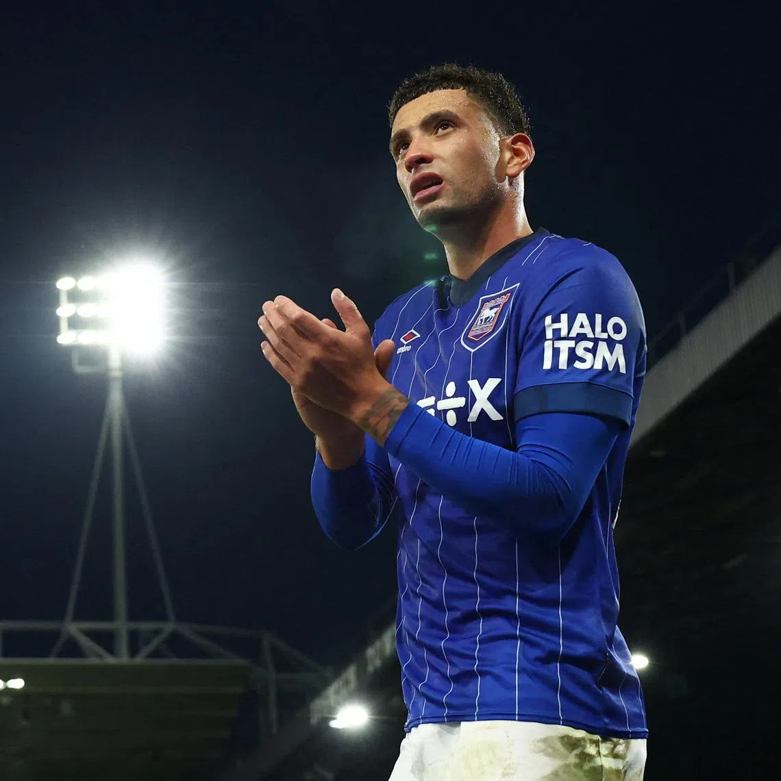 Soccer Football - FA Cup - Third Round - Ipswich Town v Bristol Rovers - Portman Road, Ipswich, Britain - January 12, 2025 Ipswich Town's Ben Godfrey reacts after being substituted Action Images via Reuters/Andrew Boyers