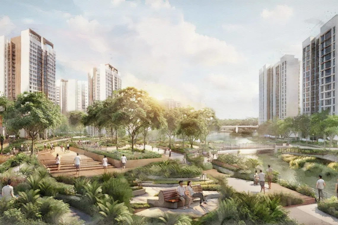 The new public housing estate will combine urban living with natural heritage.