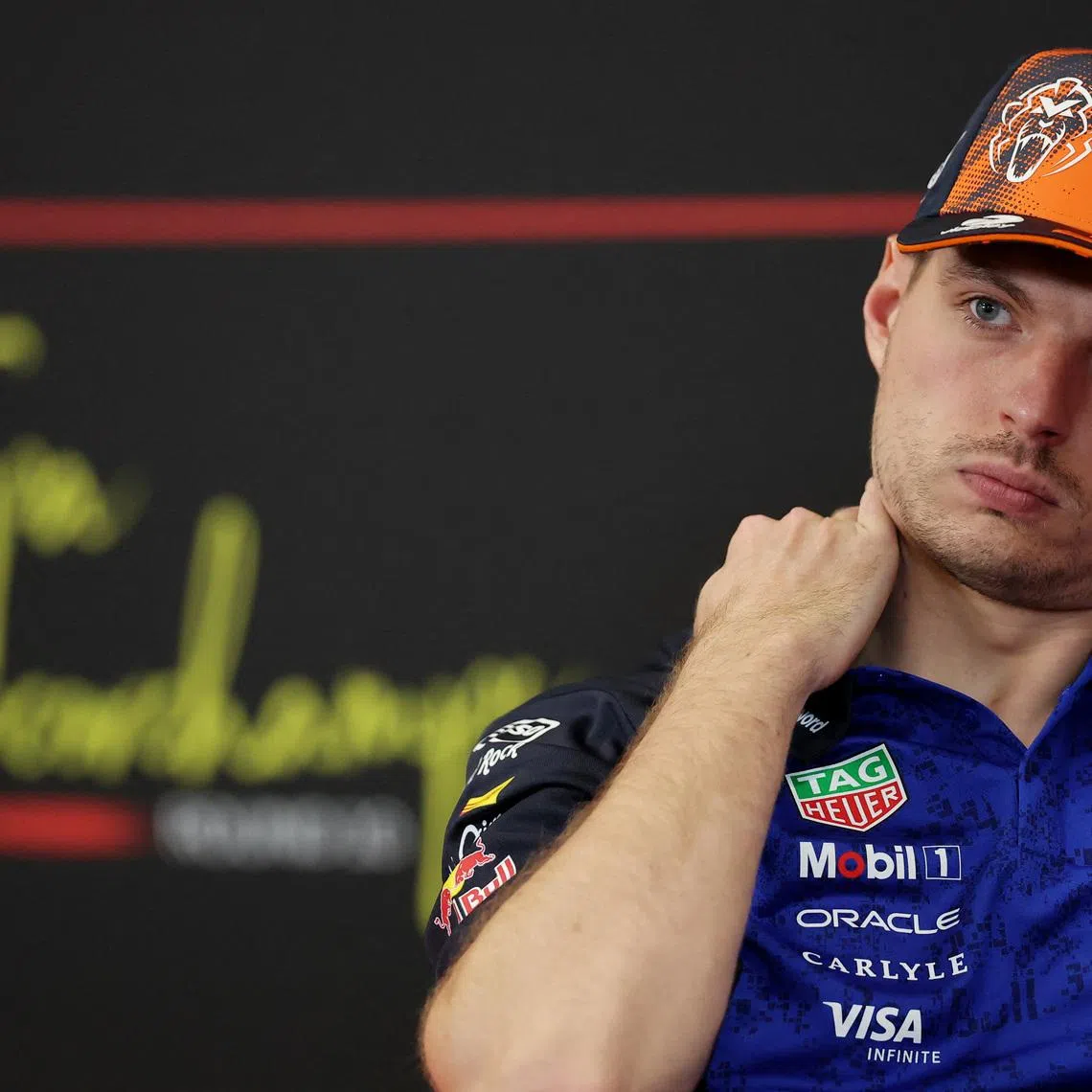 Formula One F1 - Belgian Grand Prix - Circuit de Spa-Francorchamps, Stavelot, Belgium - July 16, 2026 Red Bull's Max Verstappen during the press conference ahead of the Belgian Grand Prix REUTERS/Christian Hartmann
