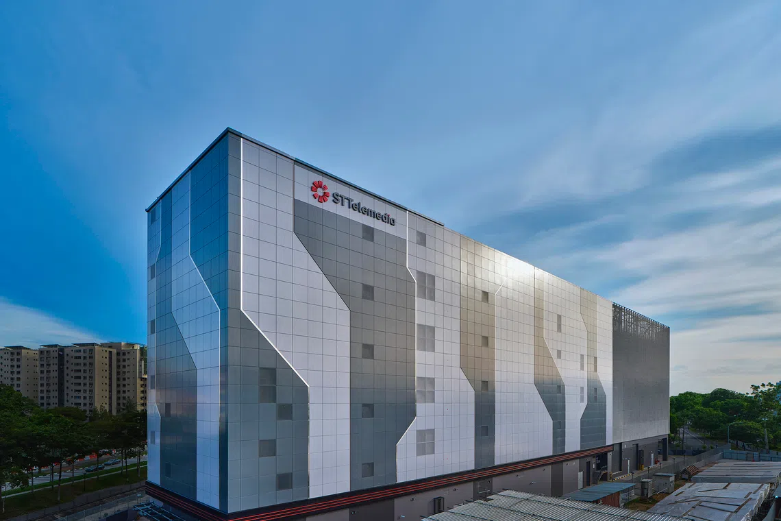 ST Telemedia Global Data Centres' STT Singapore 6 facility. US investment firm KKR & Co is expected to complete a $6.4 billion acquisition of the company in the coming weeks.